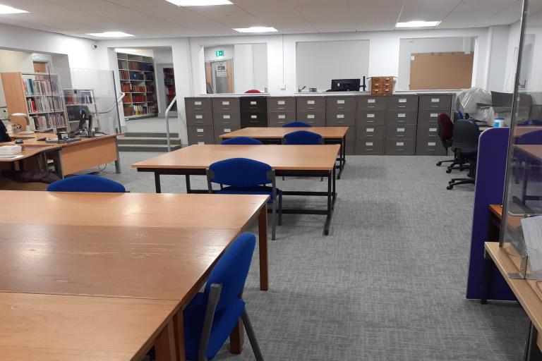 Search room at Barrow Archives